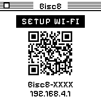 Bisc8 Wi-Fi setup screen